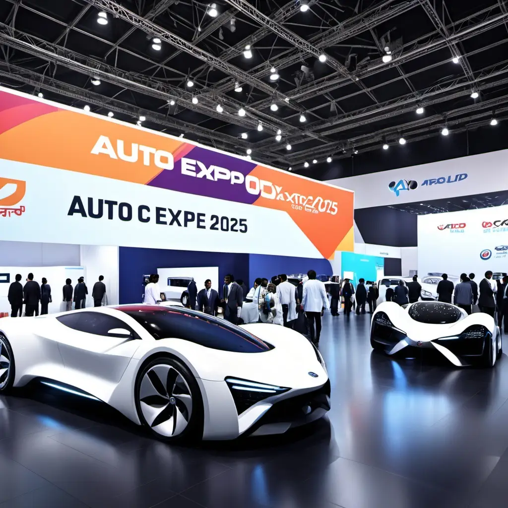 Auto Expo 2025 showcasing futuristic cars and innovative mobility solutions.
